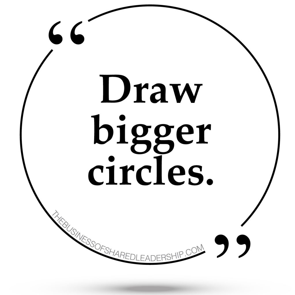 Draw Bigger Circles word bubble