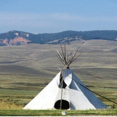 Tipi on the plains